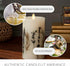 3.25" 4.5" Luminara Realistic Artificial Moving Flame Pillar Candle with Lavender & Rosemary Inclusion - Moving Flame