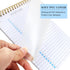 KAICN To Do List Notepad, Undated Daily Planner with Checklist, Spiral Waterproof Notepad for Office Supplies, School