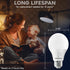 LUXRITE A19 LED Light Bulb, 9W Standard Bulbs, 60 Watt Equivalent, Dimmable, 5CCT 2700K-5000K, 800LM, E26 Base, 4 Pack