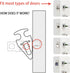 Portable Door Lock for Travel, Hotel Room Security Devices, Apartment Jammer, Additional Safety, 2022 Upgrade (Red