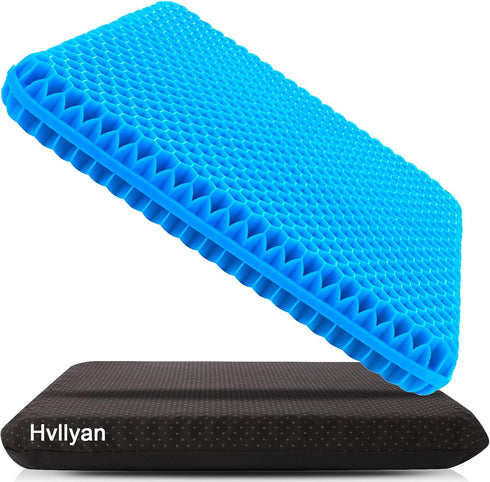 Hvllyan Gel Seat Cushion for Long Sitting (Thick & Extra Large), Gel Cushion