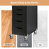 Chegulu 2" 600 Lbs, 4 L-Shaped Swivel Plate Casters, TPR Silent Furniture Wheels with Brakes, Total Load Capacity