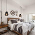 15ft Plug-in Pendant Light,Hanging Lights Fixture With Cord On/Off Switch,Black Handwoven Rattan Basket Shade Boho Lamp