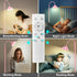 18W Dimming 76inch Floor Lamp, Upgraded Bright LED Floor Lamps for Living Room Bedroom with Gooseneck Stepless & Color
