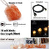 Himalayan Salt String Light with Rock,USB Fairy Lights Night Pink Salt Lamp ,Natural Hand Carved Himalayan Small String