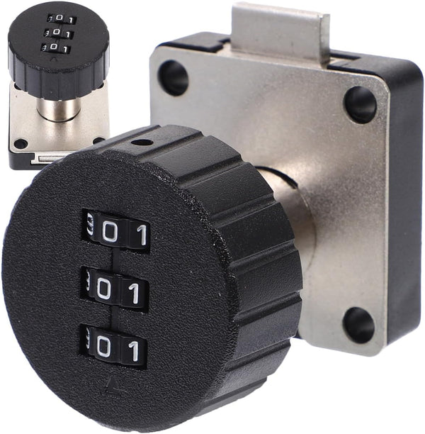 2pcs 3-Digit Combination Drawer Locks Cabinet Security Padlocks for Home Office Bedside