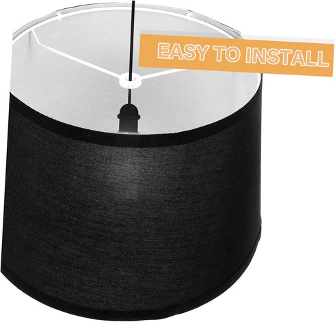 E27 Holibanna Fabric Lamp Shade Decorative Cloth Lampshade for Table Desk and Floor Lamps Easy to Install Replacement