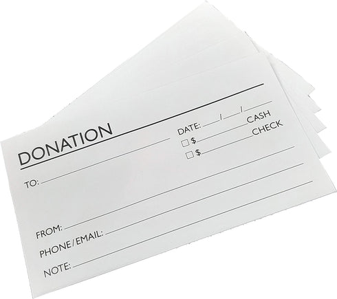 Generic Donation Currency Check Envelope - Tithe Church Offering Gift Charity - Gummed Seal - Pack of 100