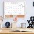 TORASO 13" x 17" Whiteboard Calendar & Corkboard, Combination Dry Erase White Board & Bulletin Board