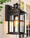 Distance-Adjustable Motion Sensor Outdoor Lights, Oil Rubbed Bronze Wall Mounting Porch Light,