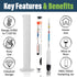 100 MM Hydrometer for Wine Making with Hydrometer Alcohol Test Jar - Specific Gravity Hydrometer for Wine and Beer