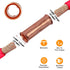 SVAAR 4 Gauge Butt Splice Connectors, 20 PCS 4 AWG Non-Insulated Butt Connectors with 20 PCS 3:1 Heat Shrink Tube