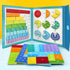 TDBFD Magnetic Fraction Educational Puzzle Fraction Tiles and Circles, Equip Magnetic Score Disk Demonstrator,Math