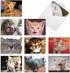 The Best Card Company 10 Assorted Thank You Notes Bulk Box Set with Envelopes (10 Designs, 1 Each) Smitten Kittens