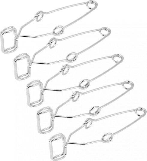 5PCS Spring Test Tube Holders Steel Clip Clamp Holder, 14.5cm Length for Standard Test Tubes