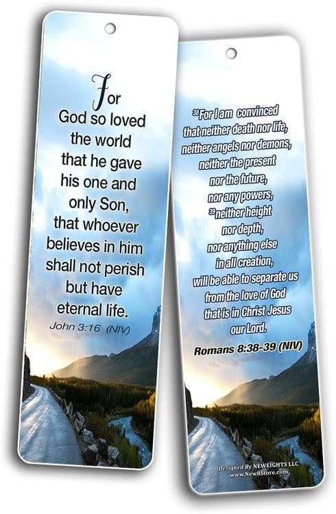 Most Highlighted Bible Scriptures Bookmarks Cards, NIV Version (12-Pack) - Inspirational Gifts for Bible Study