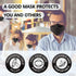 KN95 50 Pack, KN95 LEVENIS Face Masks Breathable Comfortable and Disposable Mask, Black
