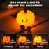 Generic 3 Dimmable Cute Pumpkin LED Night Light, Level Nursery Nightlight, Silicone Soft Light Lamp Gift, Rechargeable