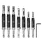 7pcs Self Centering Drill Bit Set 5/64-1/4" 5mm Hex Shank Drilling Bits for Wood Working Cabinet Door Hinge Hole Punch