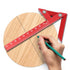 Aluminum Alloy Center Positioning Ruler, Multi-Function High-Precision Metric Measuring Tool for Right Angles