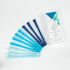 eco-friendly pen - crafted from 100% recycled paper, plastic-free, black Ink, pack of 10, Blue Lagoon set by The Paper Pen Co