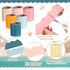 Zhanmai 6 Rolls Bulletin Board Borders, 98.5 ft Scalloped Trim for Classroom, Office, Boho Ocean Color
