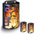 WRalwaysLX Decorative Lanterns with Timer, Candle Light Flameless Candles Indoor/Outdoor Wall Sconces,Flickering