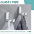 APLusee Polished Chrome Towel Hook 2 Pack, 304 Stainless Steel Wall Mounted Robe Hook