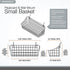 Spectrum (Pack 2) Pegboard & Wall Mount Wire Basket Small (Industrial Gray) - Storage & Organizer for Garage, Tools