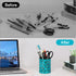 EasyPAG Metal Round Pen Holder 2 Pack - Dark Teal Desk Pencil Organizer for School & Office