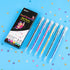 Dyvicl Dual Metallic Gel Pen, Liquid Glitter Iridescent Gel Pen for Adult Coloring, Doodling, Drawing, Scrapbooking, Card Making, Illustrations, Designs, Journaling, Set of 6 by Dyvicl