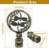 Zorfeter 2 PCS Double Dragonflies Lamp Finial, Antique Bronze Decorative Finial Antique Brass Lamp Shade Toppers