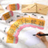 96 Sets 6 Spakon Teacher Appreciation Gifts Teacher Thank You Cards Bulk with Envelope and Sticker Pencil Shape Cards
