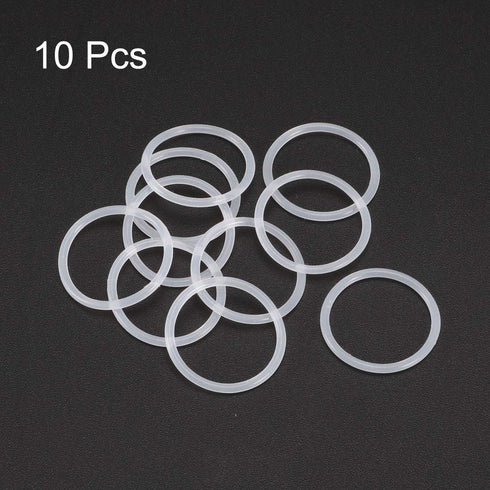 uxcell Silicone O-Rings, 20mm OD, 17mm ID, 1.5mm Width VMQ Seal Gasket for Compressor Valves, Pack of 10