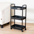 Gagee 3 Tier Rolling Cart with Wheels and Handle,Rolling Storage Cart for Office, Living Room, Laundry