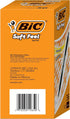BIC Soft Feel Black Retractable Ballpoint Pens, Medium Point (1.0mm), 36-Count Pack, Black Pens With Soft-Touch Comfort Grip