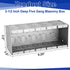 3-1/2 Inch 5 Commercial Yaocom Solid Deep Five Gang Masonry Box Galvanized Steel Electrical Gang Outlet Tool Box