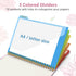 Sooez Clipboard Folio with Refillable Notepad, Clipboard Folder with 10 Storage Pockets for Letter Size, Cute Portfolio