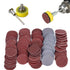 Saiper 100pcs 1 Inch Sanding Discs Pad Sander Disk Kit, 1/8” Shank Abrasive Polish Pad for Dremel
