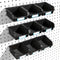 Pegboard Bins with Hooks and Labels - 10 Packs for Organizing Accessories, Black
