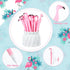 Fulmoon Cute Flamingo Gel Ink Pens, Pink Flamingo Gift for Child, Teacher, Student, 0.5mm Black Ink, 40 Pcs