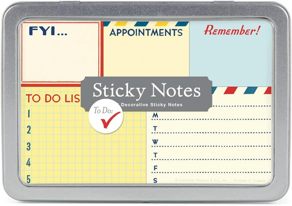 Cavallini Sticky Notes To Do