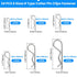 Cotter Pin Spring Fastener Assortment Kit, SDTC Tech 24 PCS R Clips Zinc Plated Steel Retaining Hair Pin