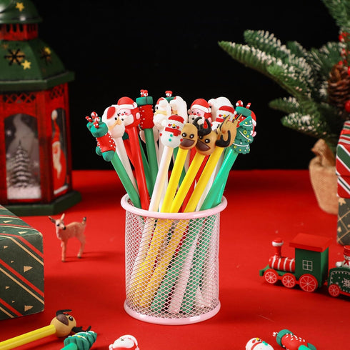 Zonon 36 Pieces Christmas Gel Ink Pen Set, Novelty Rollerball Pens with Christmas Characters
