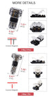 Brightfour T Tap Wire Connectors for 14-18 AWG Wires, No Wire Stripping 3 Way Combo, 12 Pack