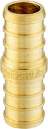 EFIELD Barb Crimp Pex 1 Inch x 1 Inch Coupling Brass Fitting for Pex Tubing Connection - 2 Pieces