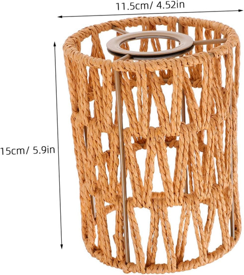 POPETPOP Cylindrical Decorative Lamp Shade Soft Light Cover for Chandelier Pendant and Wall Sconce Quick Installation