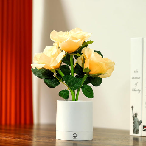 WSYEAR Forever Flower Touch Lamp, Dimmable Table Rose Lamp for Bedroom Living Room, Birthday Gifts for Her