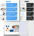 Cazeyoo Magnetic Desktop Whiteboard, 16 x 12inch with Stand, 10 Markers, 4 Magnets, 1 Eraser for Kids