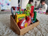 Small Multifunctional Bamboo Organizer | Desk Caddy | School Art Supply Holder | Kitchen Bathroom Storage